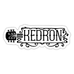 KEDRON | Black Logo | Sticker - white matte