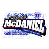 David McDaniel | 2026 | Kiss-Cut Vinyl Decal - white matte