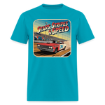 Vintage 76 | Stars Stripes & Speed | Adult T-Shirt - turquoise