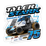 Tyler Stark | 2024 | Kiss-Cut Vinyl Decal 2 - white matte