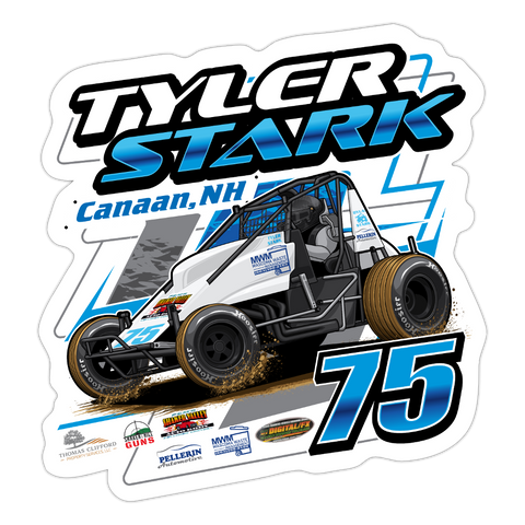 Tyler Stark | 2024 | Kiss-Cut Vinyl Decal 2 - white matte