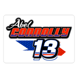 Abel Connolly | 2024 |  Kiss-Cut Vinyl Decal - white matte