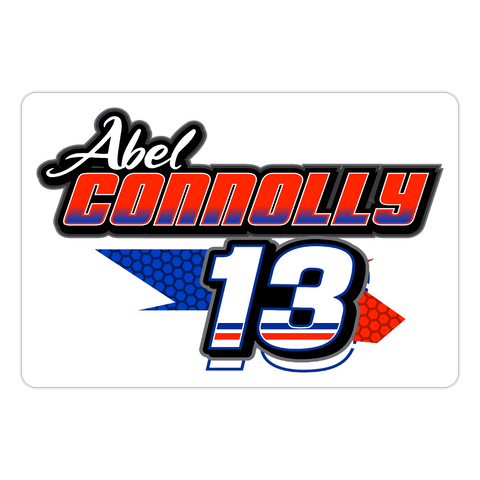 Abel Connolly | 2024 |  Kiss-Cut Vinyl Decal - white matte