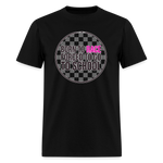 Born to Race Circle | Pink | Adult T-Shirt - black