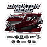 Braxton Berg | 2025 |  Kiss-Cut Vinyl Decal 2 - white matte