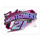 Jake Montgomery | 2023 |  Kiss-Cut Vinyl Decal 2 - white glossy