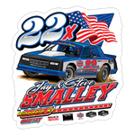 Smalley Racing | 2025 |  Kiss-Cut Vinyl Decal 2 - white matte