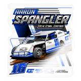 Aaron Spangler | 2023 | Kiss-Cut Vinyl Decal 2. - transparent glossy