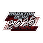 Braxton Berg | 2025 |  Kiss-Cut Vinyl Decal - white matte