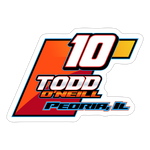 Todd O’Neill | 2025 |  Kiss-Cut Vinyl Decal - white matte