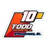 Todd O’Neill | 2025 |  Kiss-Cut Vinyl Decal - white matte