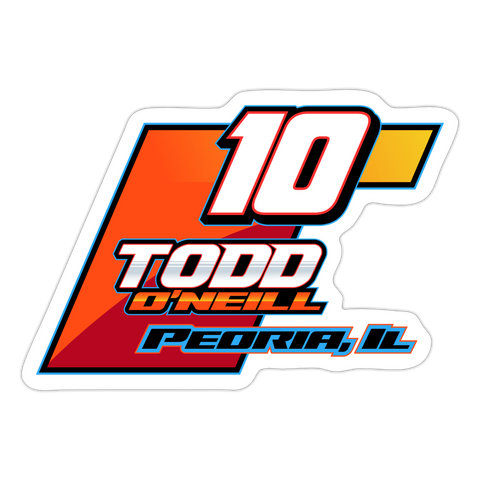Todd O’Neill | 2025 |  Kiss-Cut Vinyl Decal - white matte