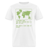 A Strange Game - War Games Inspired | Adult T-Shirt - white