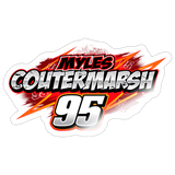 Myles Coutermarsh | 2026 | Kiss-Cut Vinyl Decal - white glossy