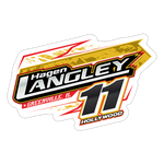 Hagen Langley | 2025 |  Kiss-Cut Vinyl Decal - white matte