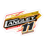 Hagen Langley | 2025 |  Kiss-Cut Vinyl Decal - white matte