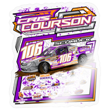 Cris Courson | 2026 | Kiss-Cut Vinyl Decal 2 - transparent glossy