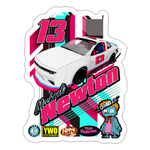 Michael Newton | 2025 |  Kiss-Cut Vinyl Decal 2 - white matte