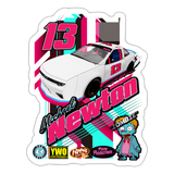 Michael Newton | 2025 |  Kiss-Cut Vinyl Decal 2 - white matte