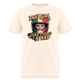That Girl Runs On Stars Stripes & Speed | Adult T-Shirt - natural