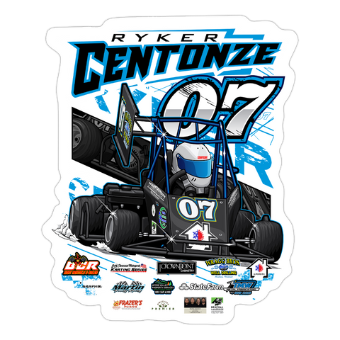 Ryker Centonze | 2025 |  Kiss-Cut Vinyl Decal 2 - white matte
