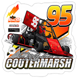 Myles Coutermarsh | 2025 |  Kiss-Cut Vinyl Decal 2 - white matte