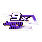 Jerry Manns | 2025 |  Kiss-Cut Vinyl Decal - white glossy