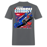 James Embry | Embry Racing | 2026 | Adult T-Shirt - charcoal