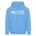 KEDRON | White Logo | Adult Hoodie - carolina blue