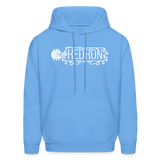 KEDRON | White Logo | Adult Hoodie - carolina blue
