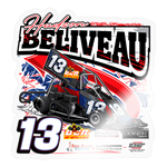 Hudson Beliveau | 2025 |  Kiss-Cut Vinyl Decal 2 - transparent glossy