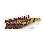 Nicholas Massirio | 2025 |  Kiss-Cut Vinyl Decal - white glossy