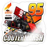 Myles Coutermarsh | 2025 |  Kiss-Cut Vinyl Decal 2 - white glossy