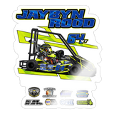 Jaybyn Rood | 2025 |  Kiss-Cut Vinyl Decal 2 - white glossy