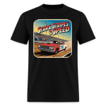 Vintage 76 | Stars Stripes & Speed | Adult T-Shirt - black