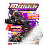 Moses Racing | 2026 | Kiss-Cut Vinyl Decal 2 - transparent glossy