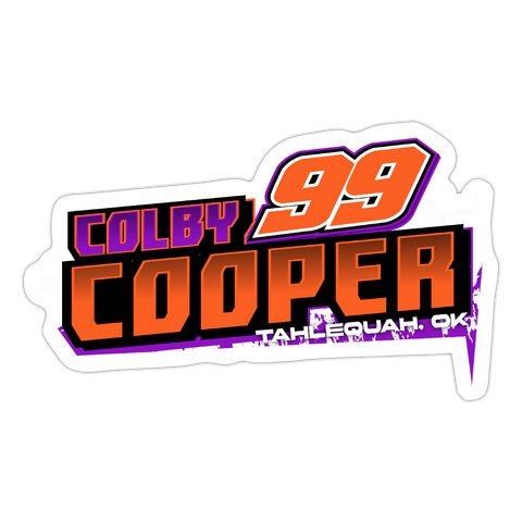 Colby Cooper | 2025 |  Kiss-Cut Vinyl Decal - white matte