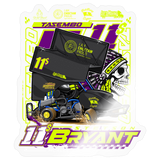 Bryant Racing | 2026 | Kiss-Cut Vinyl Decal 2 - transparent glossy