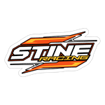 Stine Racing | 2025 |  Kiss-Cut Vinyl Decal - white matte