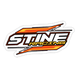 Stine Racing | 2025 |  Kiss-Cut Vinyl Decal - white matte