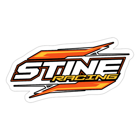 Stine Racing | 2025 |  Kiss-Cut Vinyl Decal - white matte