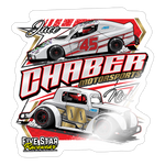 Chaber Motorsports | 2025 |  Kiss-Cut Vinyl Decal 2 - white glossy