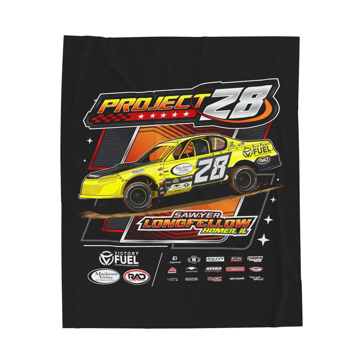 Osman Racing | Sawyer Longfellow | 2024 | Plush Blanket – Five Star ...