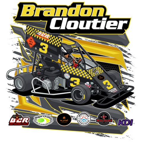 Brandon Cloutier | 2023 | Kiss-Cut Vinyl Decal 2