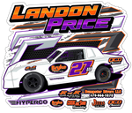 Landon Price | 2023 | Kiss-Cut Vinyl Decal 2