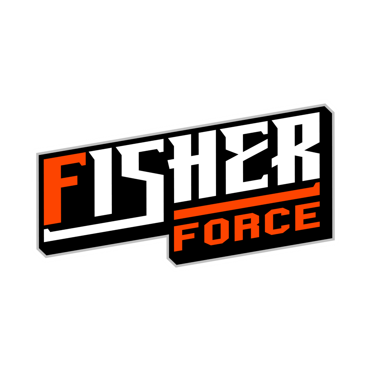 Fisher Force | Orange White | 2023 | Kiss-Cut Vinyl Decal – Five Star ...