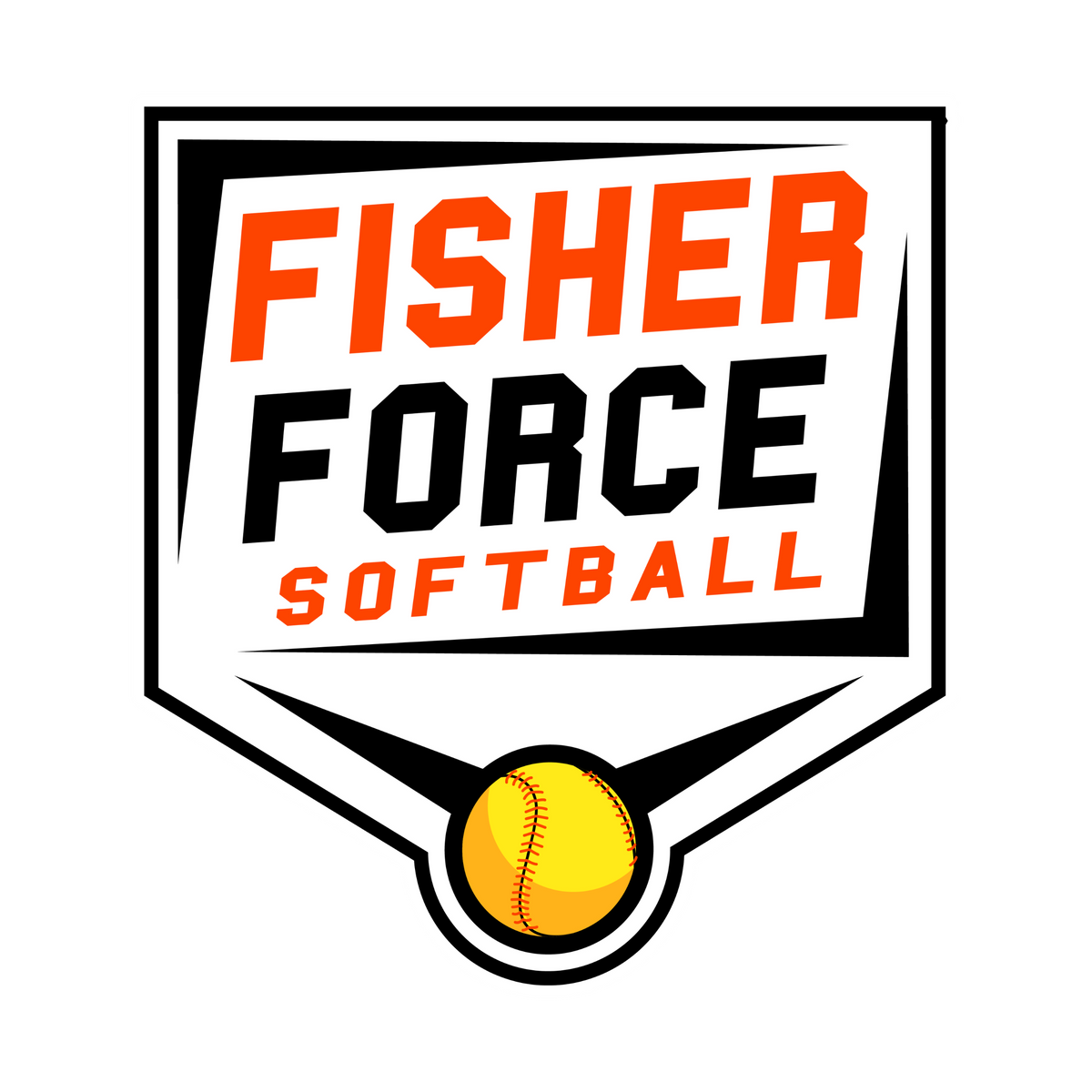 Fisher Force | Fisher Force Softball | 2023 | Kiss-Cut Vinyl Decal ...