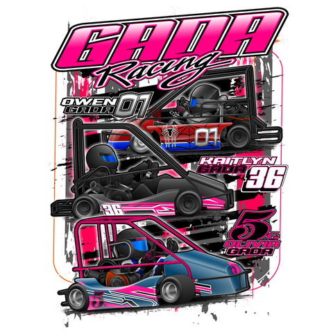 Gada Racing | 2023 | Kiss-Cut Vinyl Decal 2