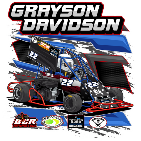 Grayson Davidson | 2023 | Kiss-Cut Vinyl Decal 2