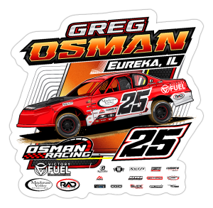 Osman Racing | Greg Osman | 2024 | Kiss-Cut Vinyl Decal 2 – Five Star ...